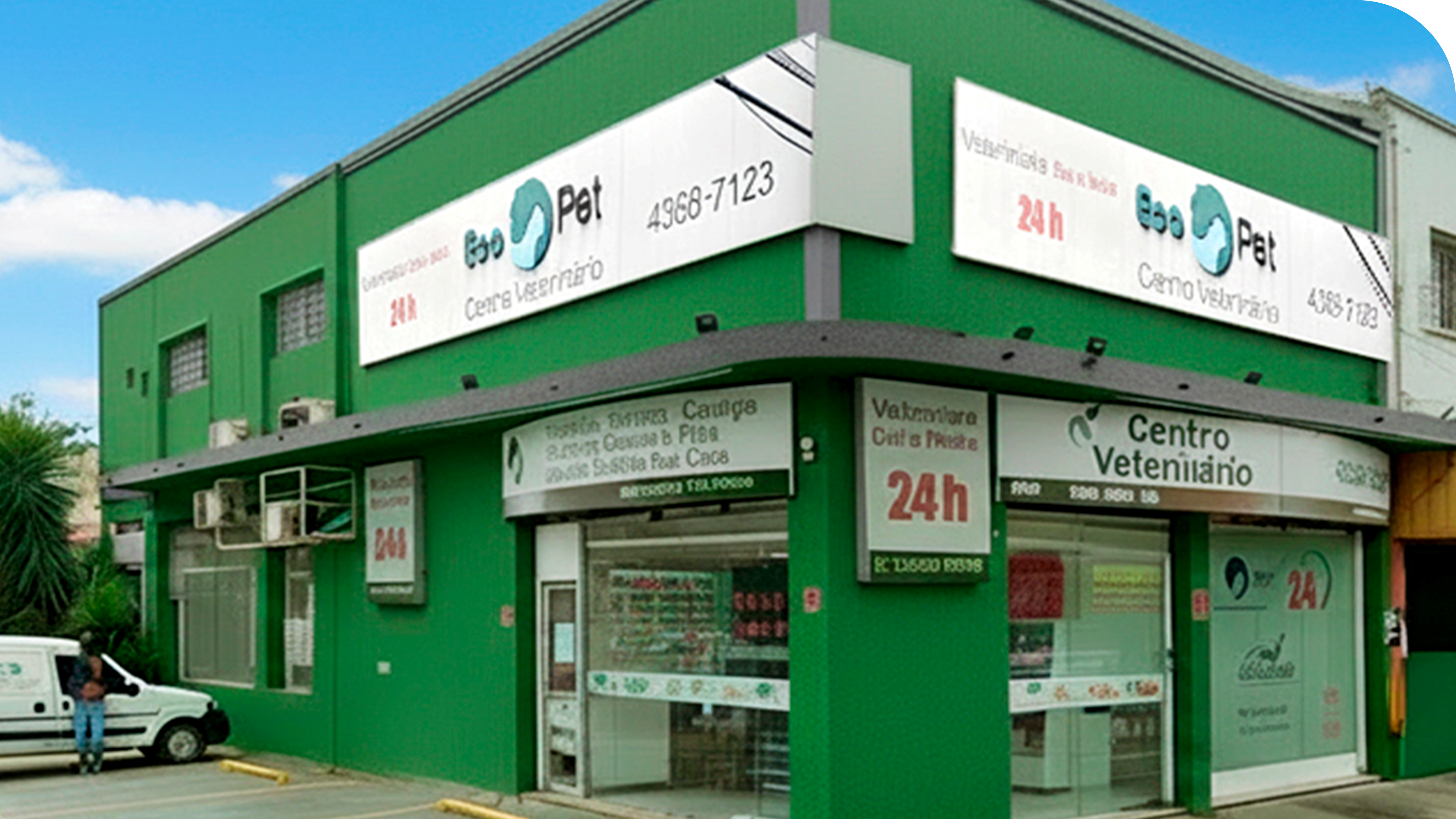 Clínica veterinária 24h com estrutura completa para cuidar do seu pet